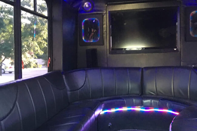 Indianapolis limo bus for a big day