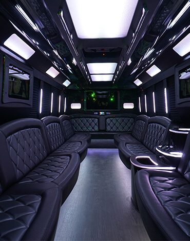 20 passenger limo bus rental in Indianapolis